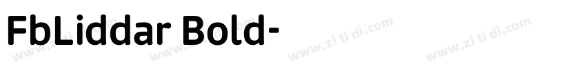 FbLiddar Bold字体转换